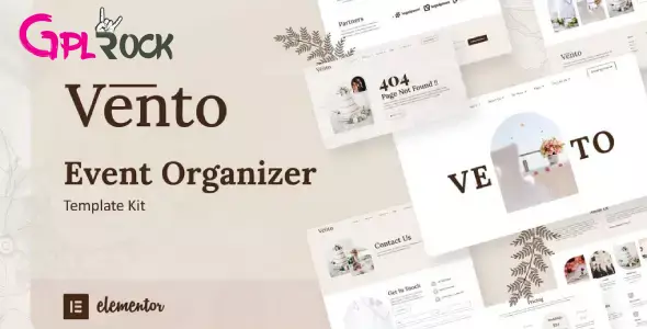 Vento – Event Organizer Elementor Template Kit